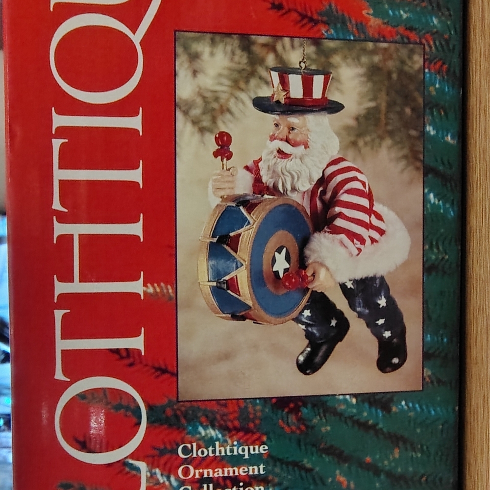Patriotic Santa Drummer Ornament